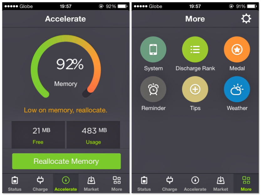 Sử dụng Battery Doctor để xóa file rác và giải phóng bộ nhớ iPhone, iPad